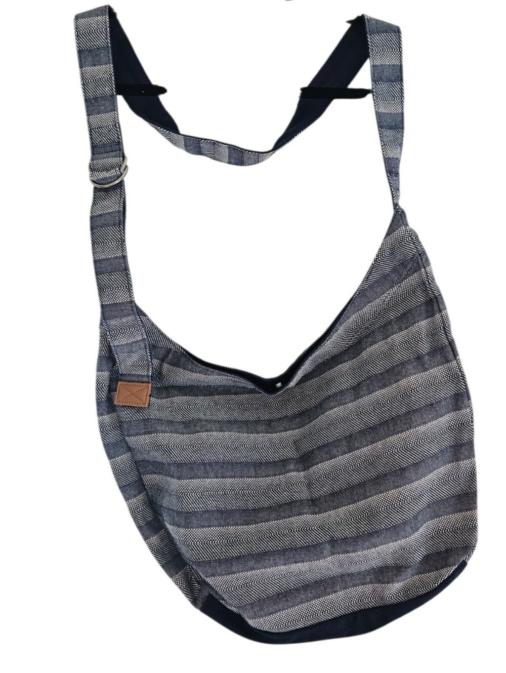 Thirty-One Retro Metro Hobo Crossbody Bag - Woven Stripe